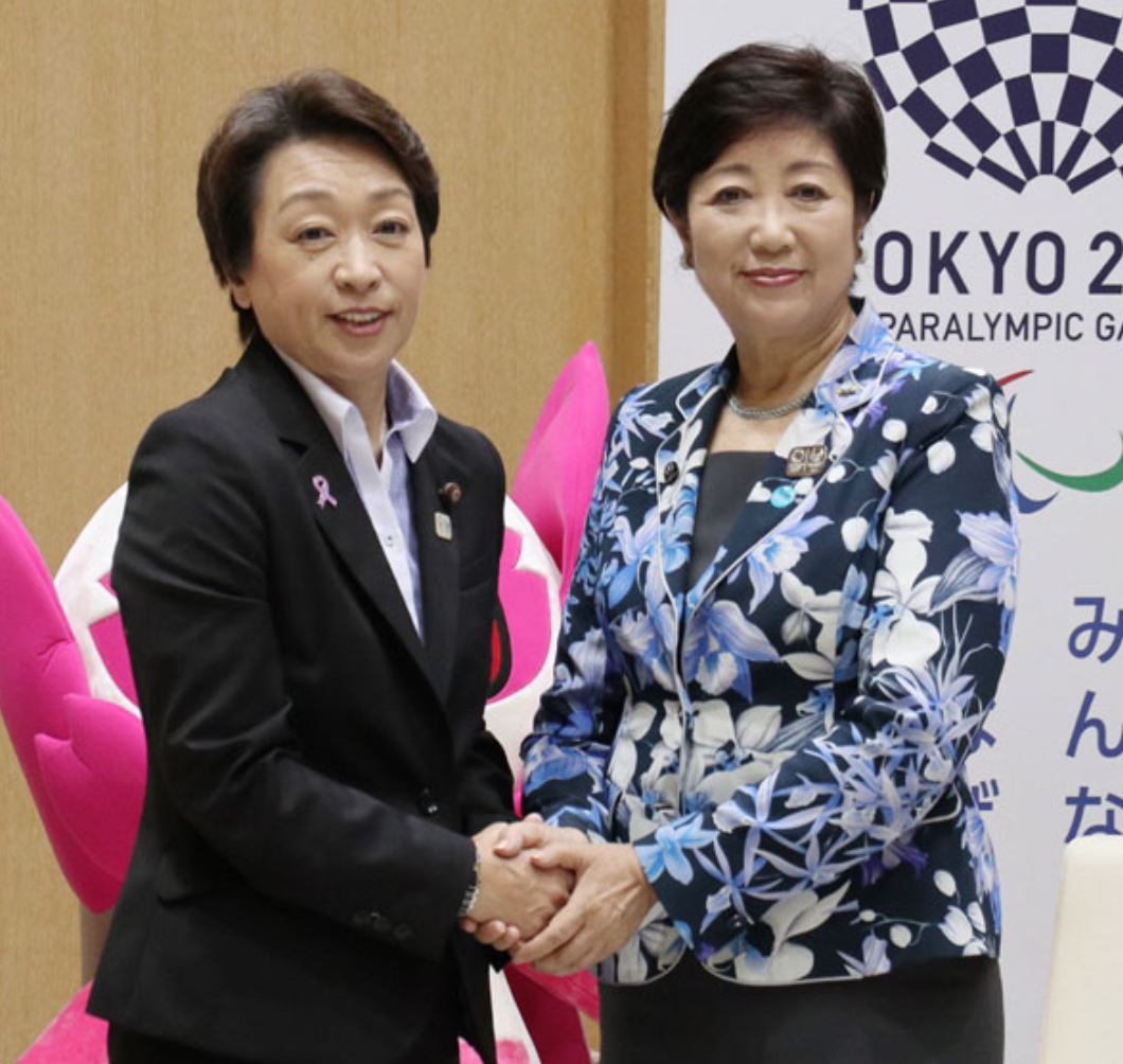 奧運大臣橋本聖子（左）與東京都知事小池百合子（Vpoint）